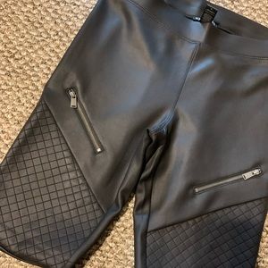 Express Faux Leather Moto Leggings